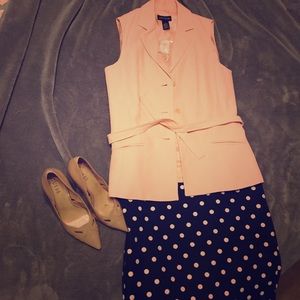 Ann Taylor blush pink vest