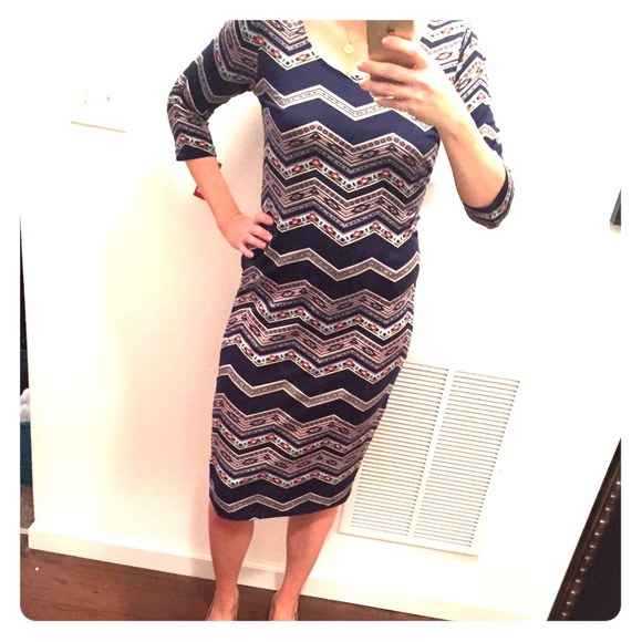 Aztec Print Dress