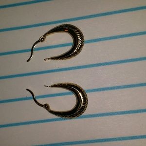 10kt gold hoop earrings