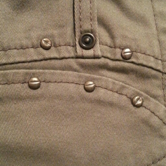 Unionbay green twill jeans w  industrial twist