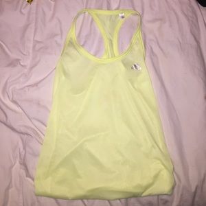 Adidas Yellow Workout Tank-Top Medium