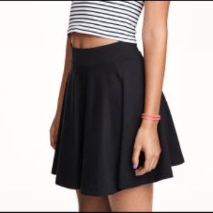 Black H&M Skater Skirt