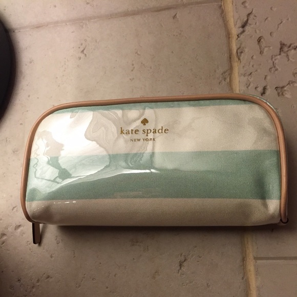 Kate spade mojito cream makeup bag