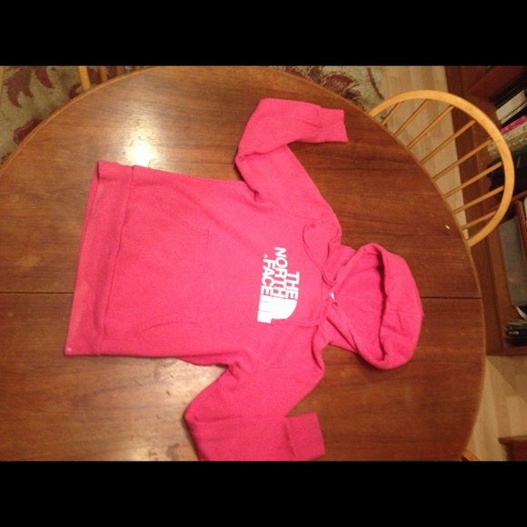 Pink Northface hoodie