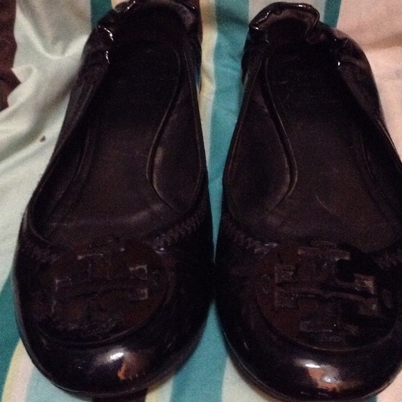 TB flats with some sole damage but still wearable