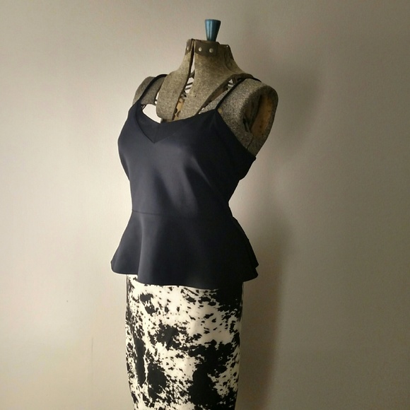 Peplum Cami Stretch Blouse L