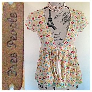 Free People Floral Sweater