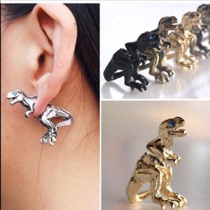 T-rex double sided earrings