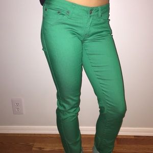 Prana Green Skinny Jeans