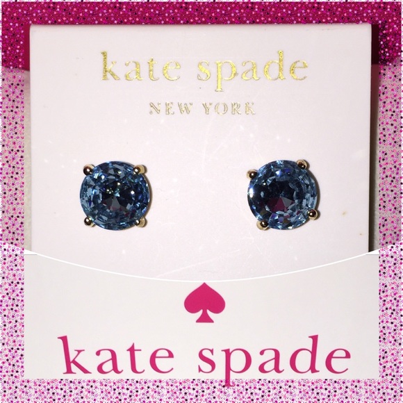 kate spade Jewelry - Kate Spade ♠️ Blue Stud Earrings NWTs