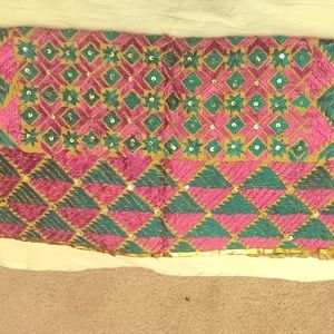 Traditional indian scarf- hand embroidered