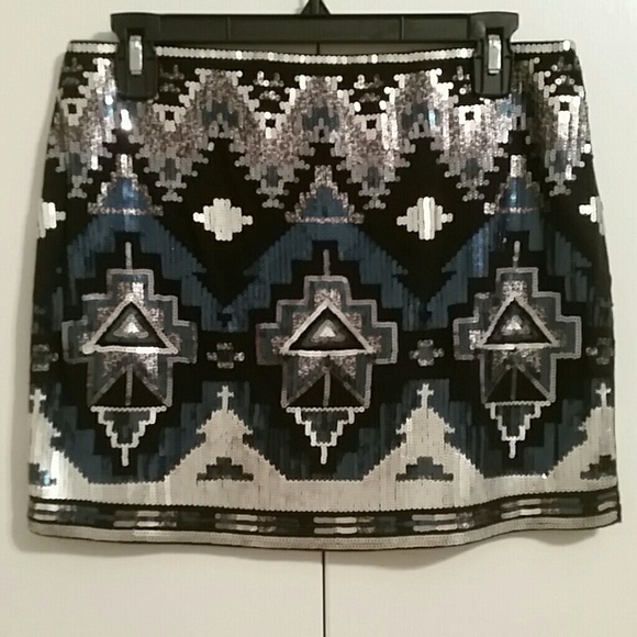 EXPRESS Sequence Mini Skirt