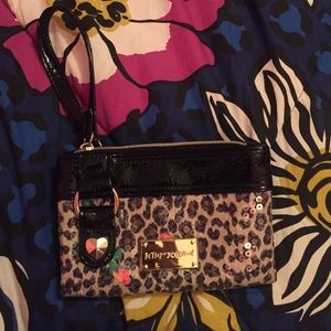 Cute Betsey Johnson double sided clutch