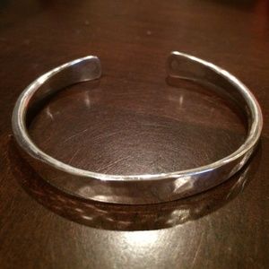 James Avery sterling silver hammered cuff bracelet