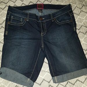 Denim Bermuda shorts