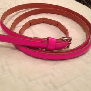 Neon pink thin belt!