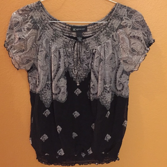 Paisley Print Top
