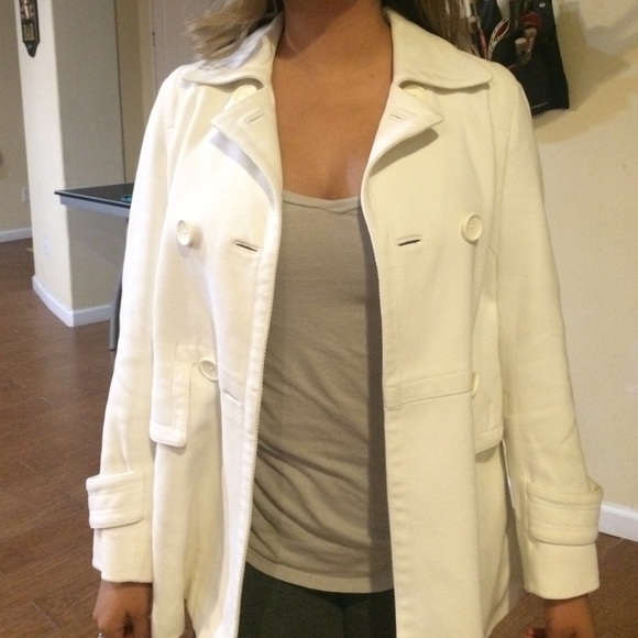 Banana Republic Jackets & Blazers - White coat