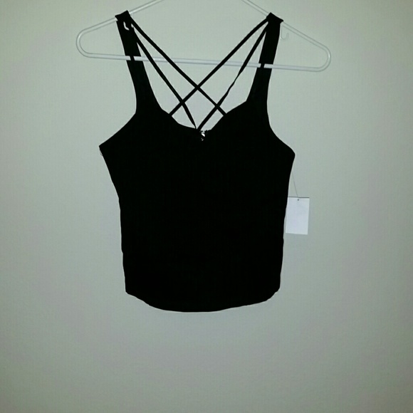 Boohoo Cross crop top