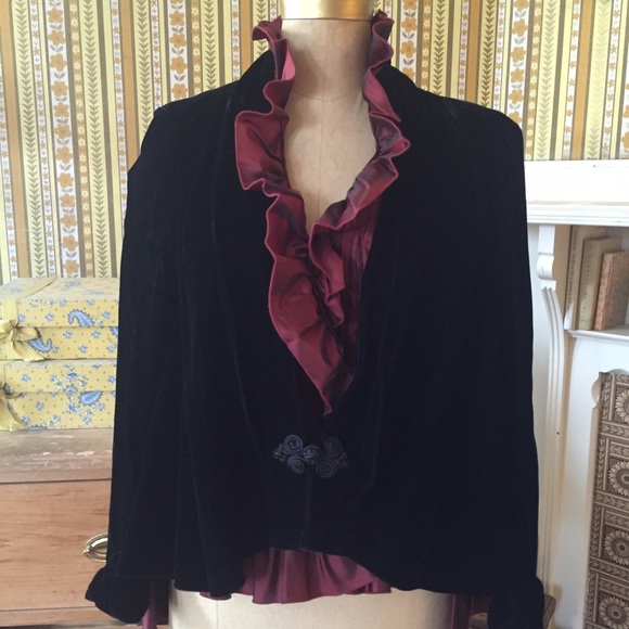 Black Velvet Jacket - Picture 4 of 4