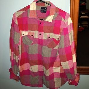 Pink American Eagle Flannel