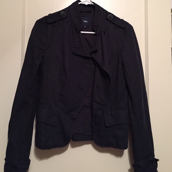 Gap navy military linen jacket