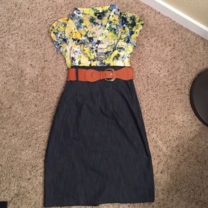 Dress with belt