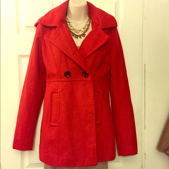 Charlotte Russe hooded peacoat