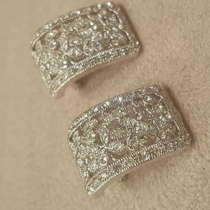 Sterling silver clip earrings