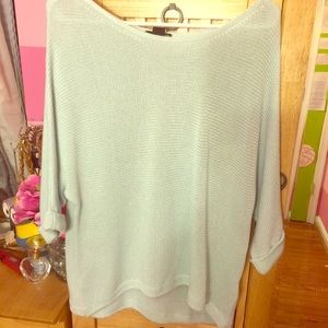 Mint Green/Light Blue Top