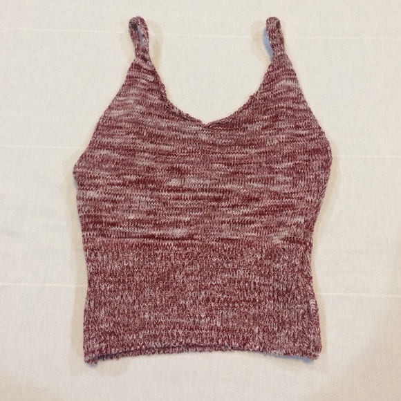 White & red crop top