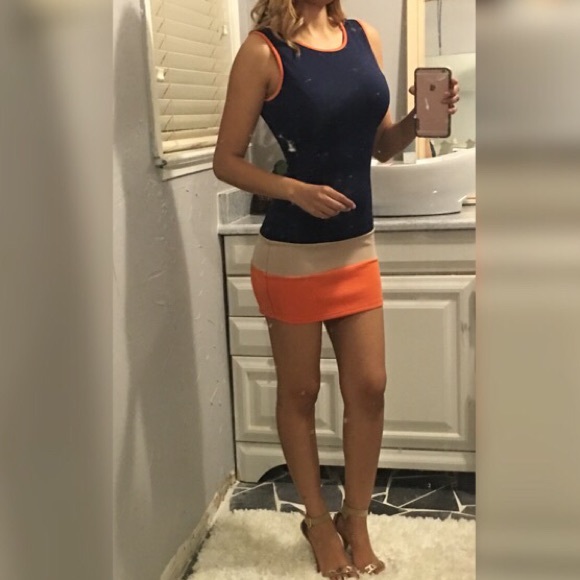Multicolor bodycon dress