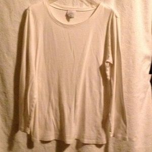 White maternity shirt