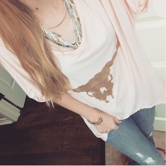 Southward Apparel GOLD LONGHORN CASCADING CREW