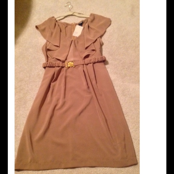 H&M Mauve Belted Dress
