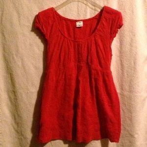 Pinkish red sleeveless maternity
