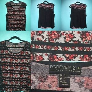 Floral sleeveless top