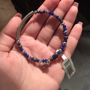 Silver mad blue Alex and and bracelet