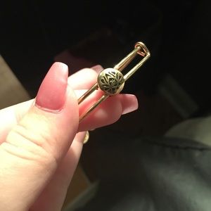 Lotus peace paddle Alex and Ani gold bracelet