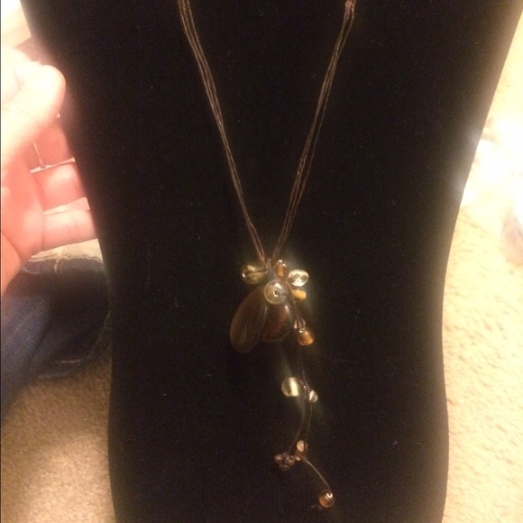 Handmade - Brown Beaded Necklace