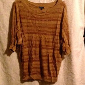 Tan cable knit sweater