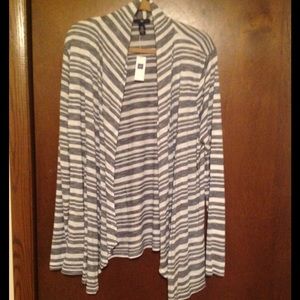 Gap Striped Flyaway Open Cardigan