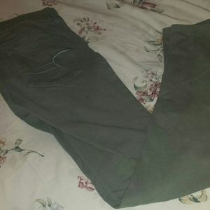 American Eagle olive green jeggings