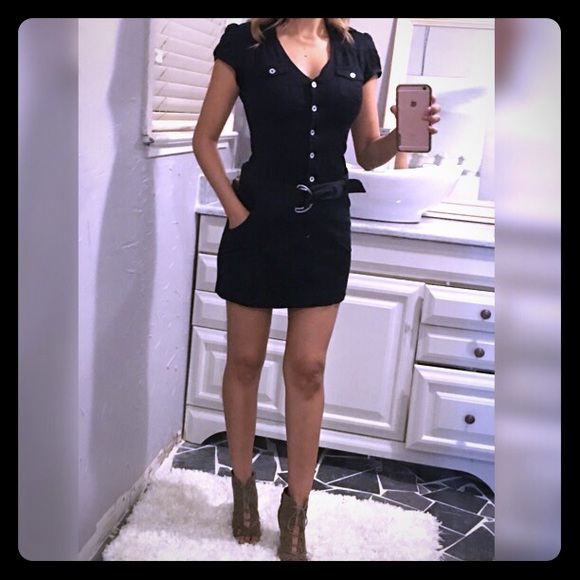 Guess button down dress