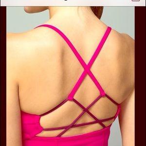 lululemon athletica magenta dancing warrior tank