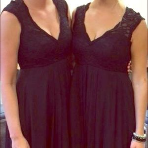 Elegant long black dress