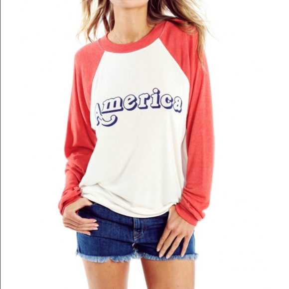 Wildfox America raglan sweater