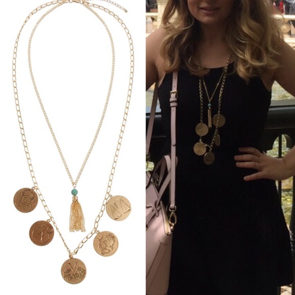 Asos zodiac Coin necklace