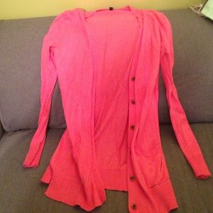 Pink cardigan