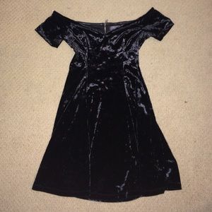 black velvet dress